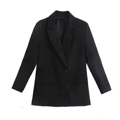 Relaxed Fit Women's Blazer Jacket