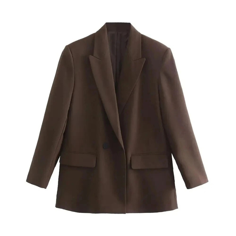 Relaxed Fit Women's Blazer Jacket