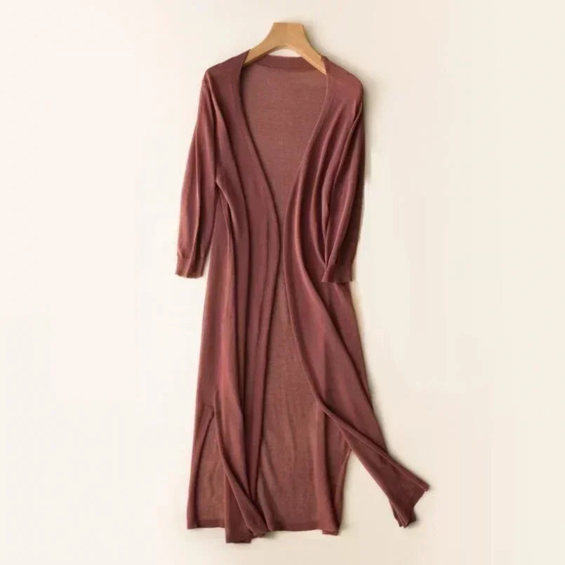 Soft Women's Oversized Open Front Cardigan Sweater - Nocini