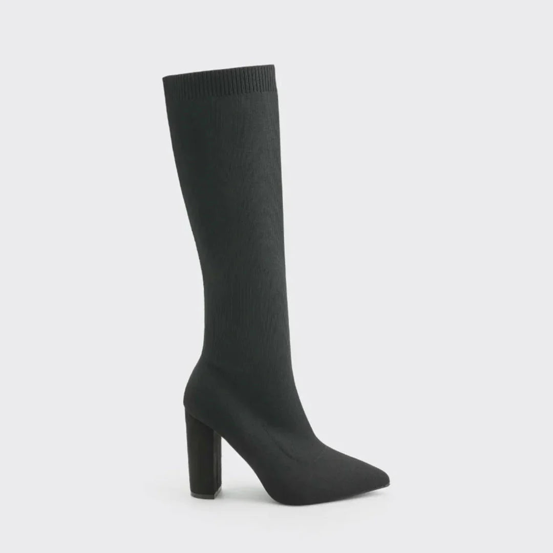 Tall Stretchy Women's Leather Boots