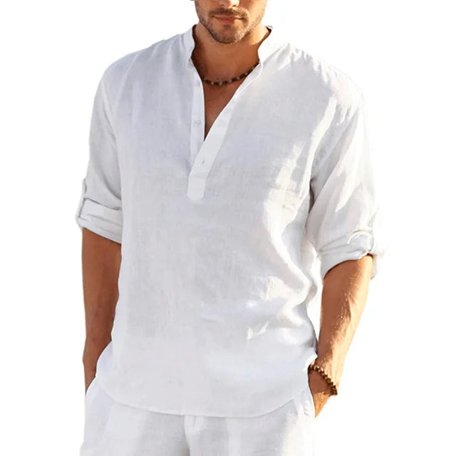 Breathable Men's Linen Summer Shirt