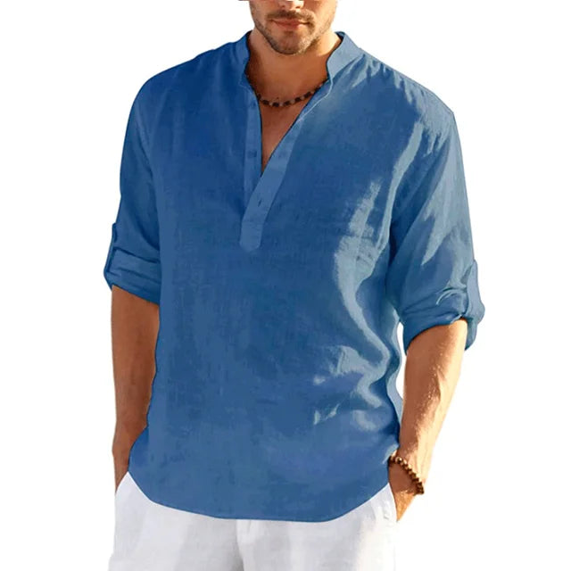 Breathable Men's Linen Summer Shirt