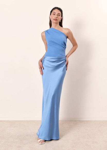 Long Sleeve Floor Length Evening Dress