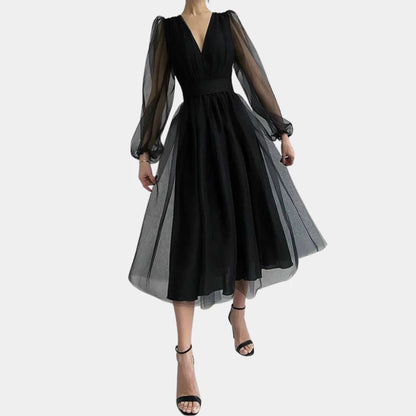Elegant Floral Midi Dress - Olytrend