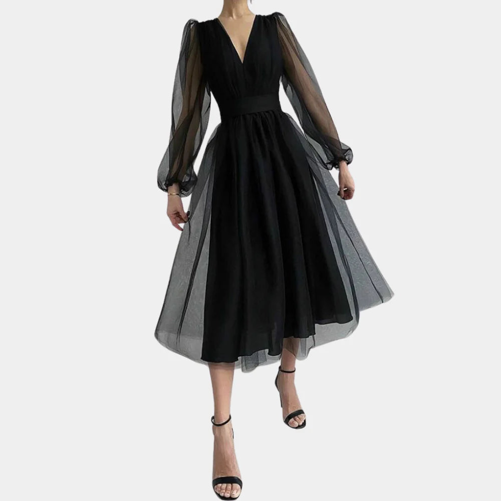 Classic Floral Midi Dress - Olytrend