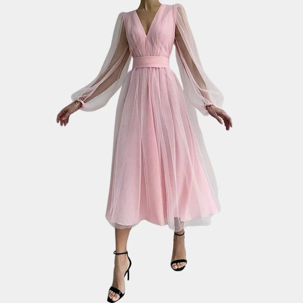 Elegant Floral Midi Dress