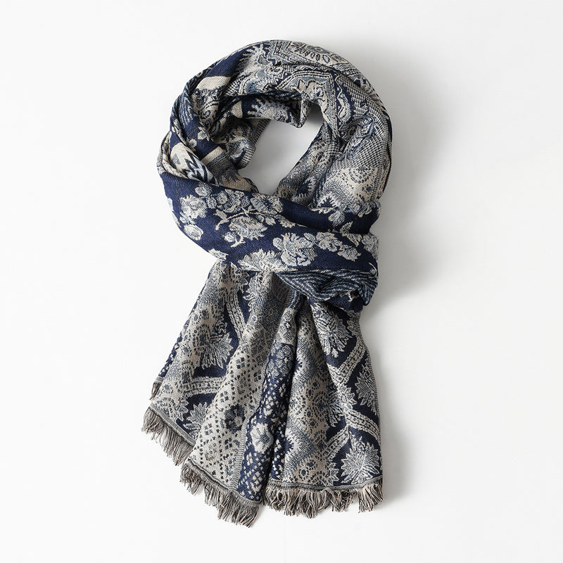 Soft Woven Scarf with Classic Pattern - Nocini
