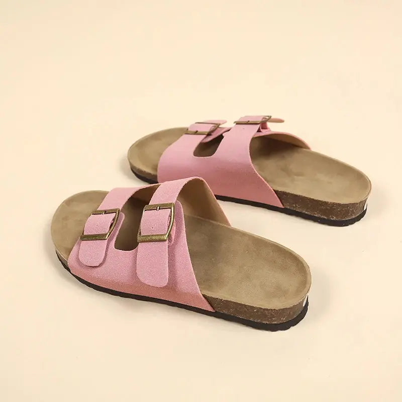 Grip Sole Cork Flip Flops for Women