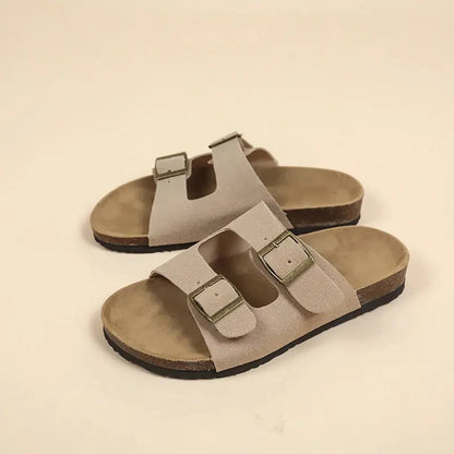 Grip Sole Cork Flip Flops for Women