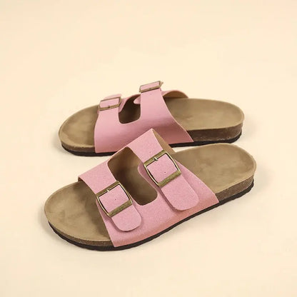 Non-Slip Cork Slippers for Women – Comfortable & Stylish