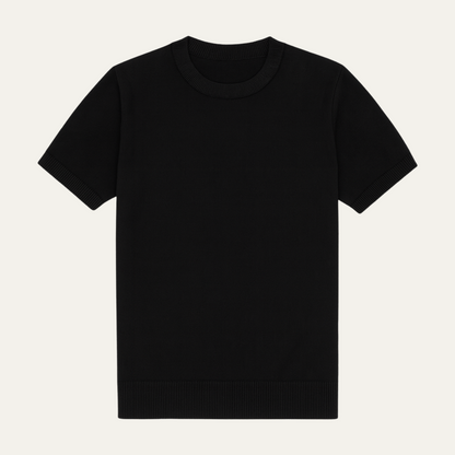 Luxury Men's Slim Fit Cashmere Short Sleeve Shirt