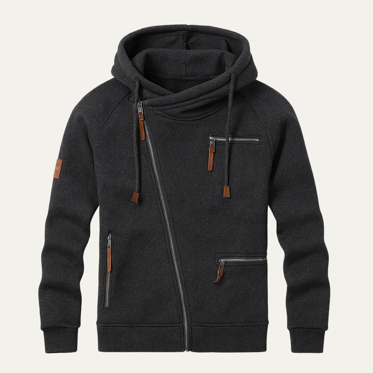 Classic Zipper Up Hooded Jacket - Nocini