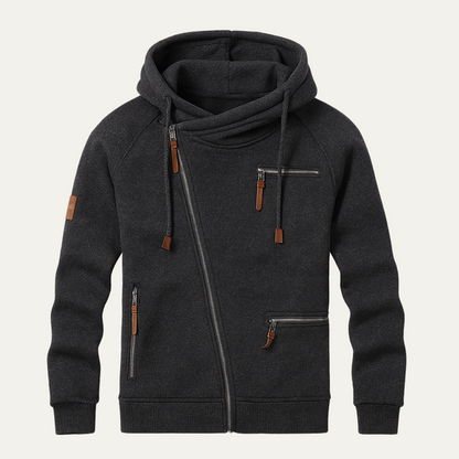 Classic Zipper Up Hooded Jacket - Nocini