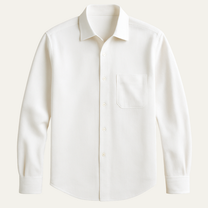 Classic Fit Men's Dress Shirt - Slim Style Business Shirt