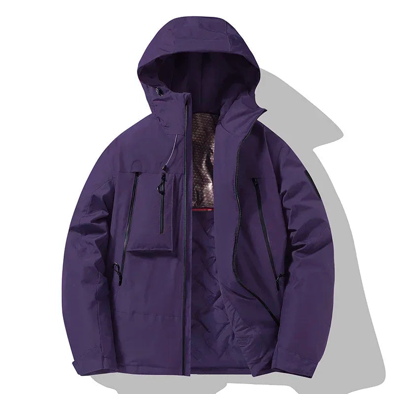 Comfortable Men's Hooded Waterproof Winter Jacket