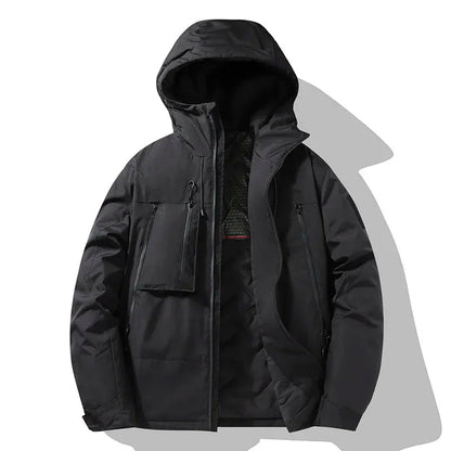 Comfortable Men's Hooded Waterproof Winter Jacket