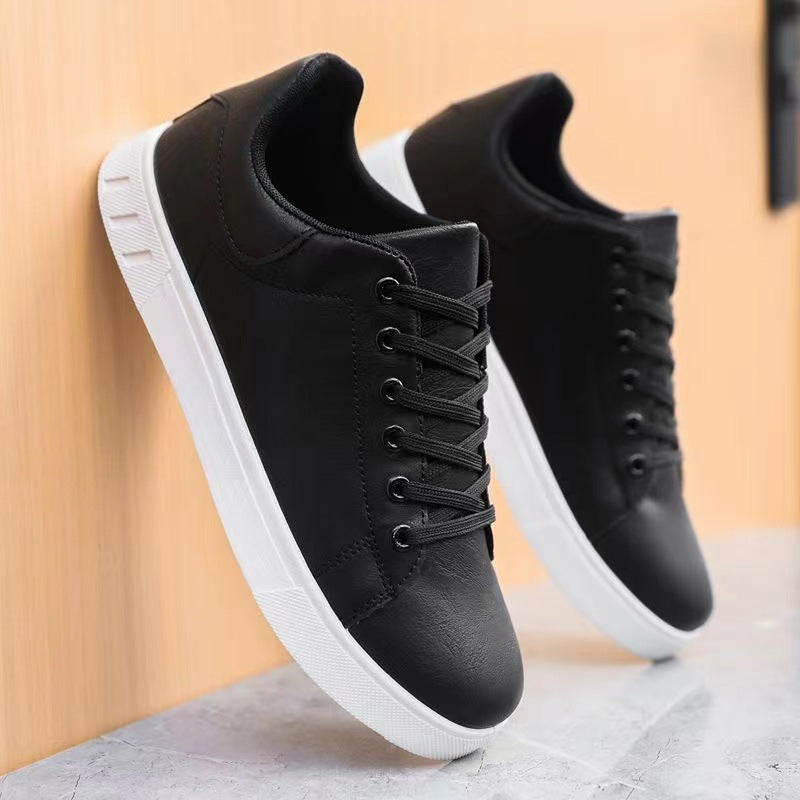 Men's Classic Low Top Lace Leather Sneakers