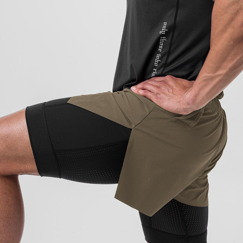 Men's Sports Shorts - Slim Fit - Moisture Wicking Active Wear