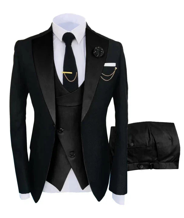 Classic 3 Piece Business Suit for Men - Olytrend