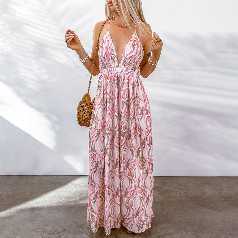 Chic Summer Floral Women's Party Dress