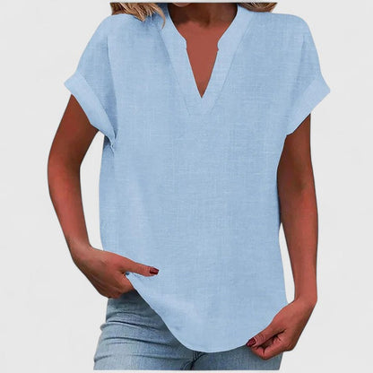 Elegant V-Neck Top for Women's Daily Wear
