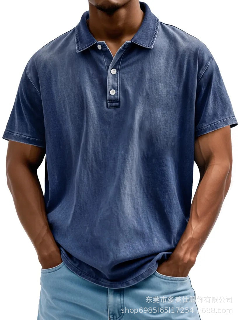 Casual Classic Cotton Short Sleeve Polo Shirt