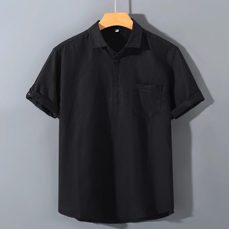 Casual Fit Short Sleeve Polo Shirt for Men