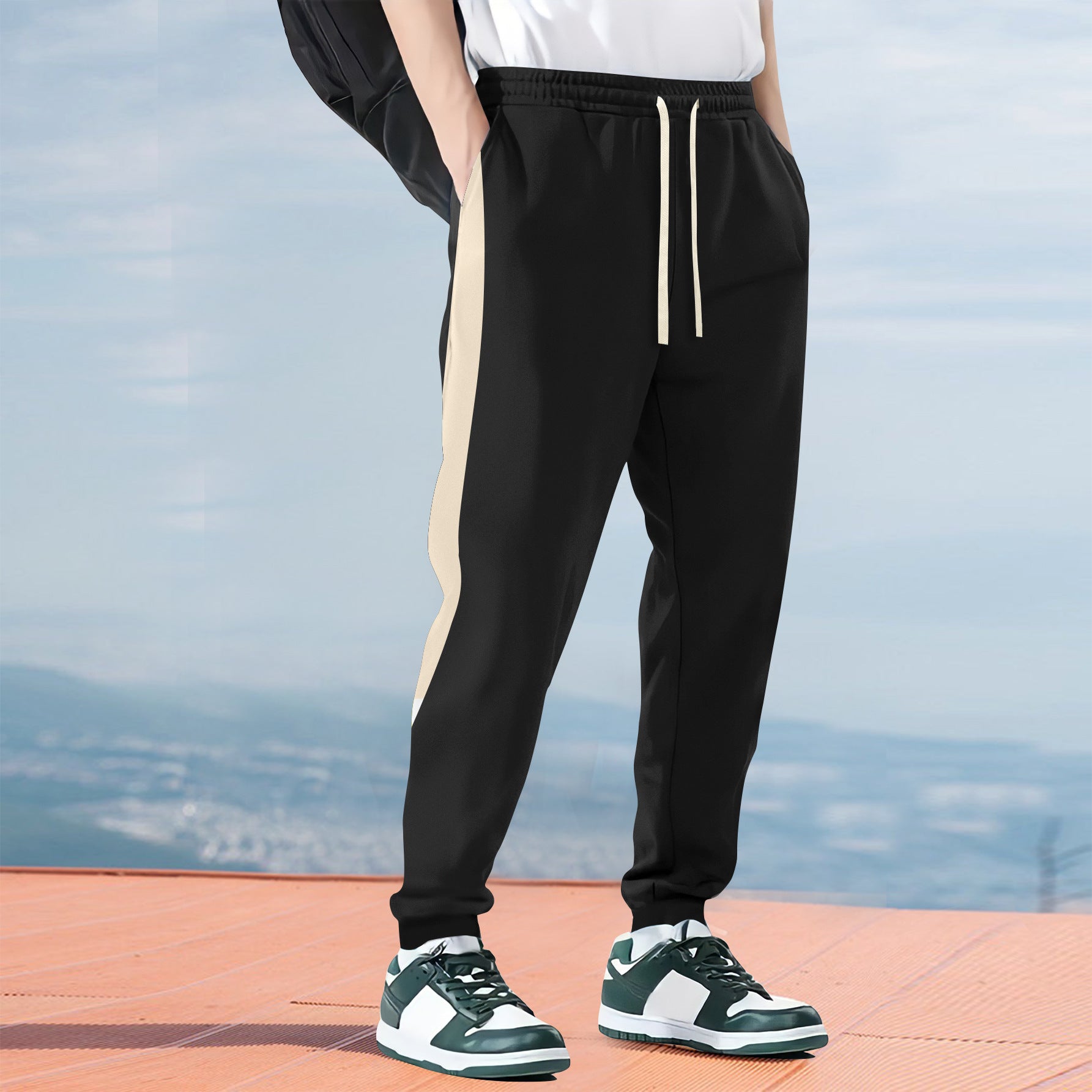 Comfortable Mens Jogger Pants with Elastic Cuff - Nocini