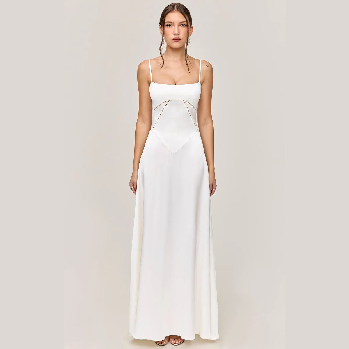 Elegant A-Line Lace Dress for Women