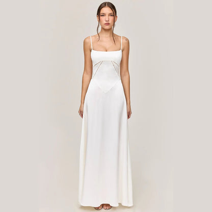 Elegant A-Line Lace Dress for Women