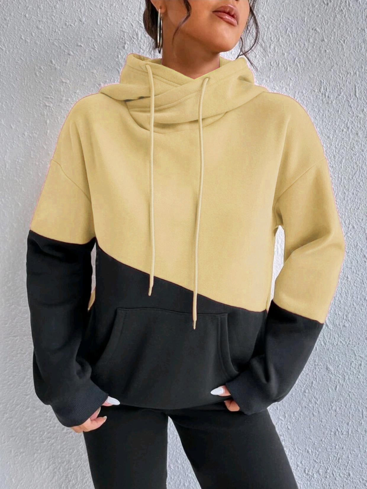 Comfy Colorblock Pullover Hoodie