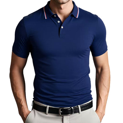Men's Slim Fit Breathable Polo Shirt