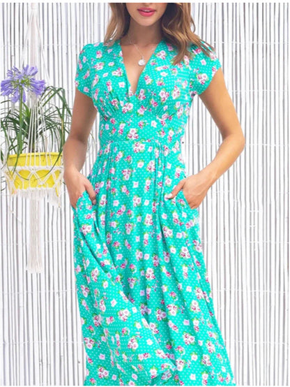 Classic Front Button Midi Dress