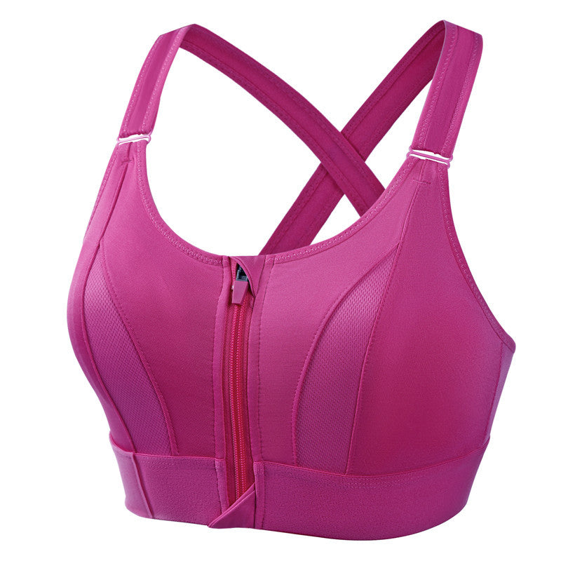 Soft & Supportive Front Zip Sports Bra