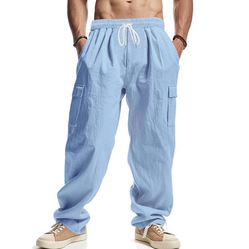 Comfortable Men's Cargo Pants Loose Fit Cotton