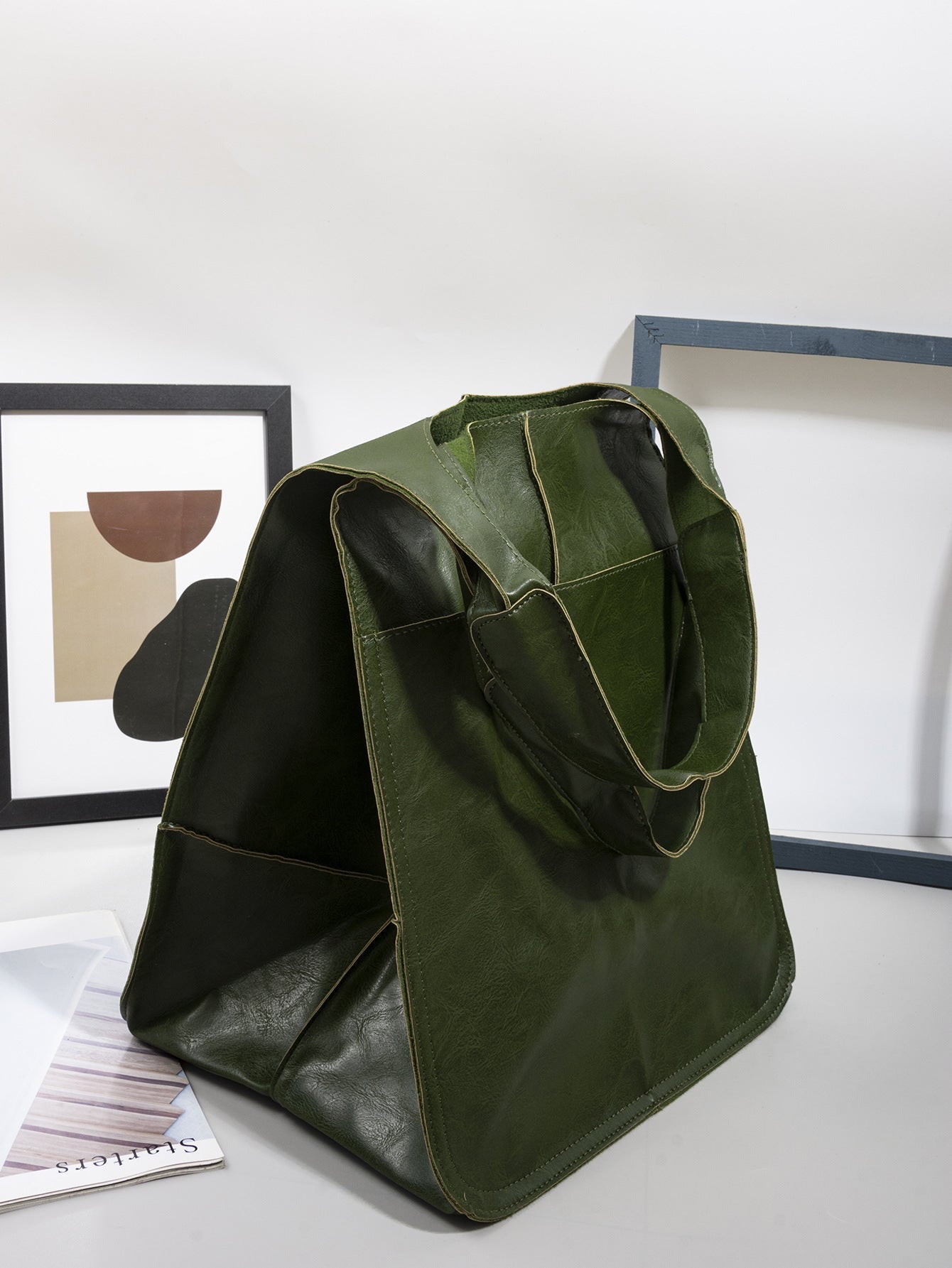 Large Classic Leather Tote Bag for Women