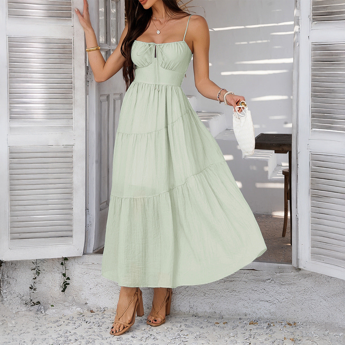 Flowy Long Sleeveless Summer Dress