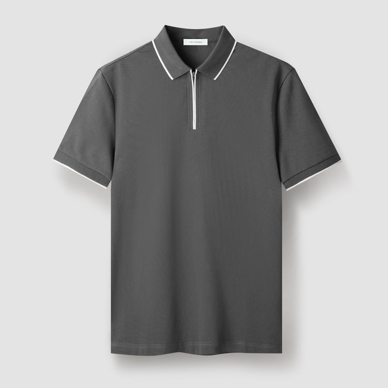 Classic Fit Zip Polo Shirt