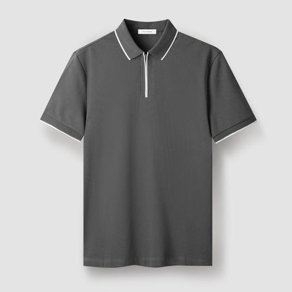 Classic Fit Zip Polo Shirt