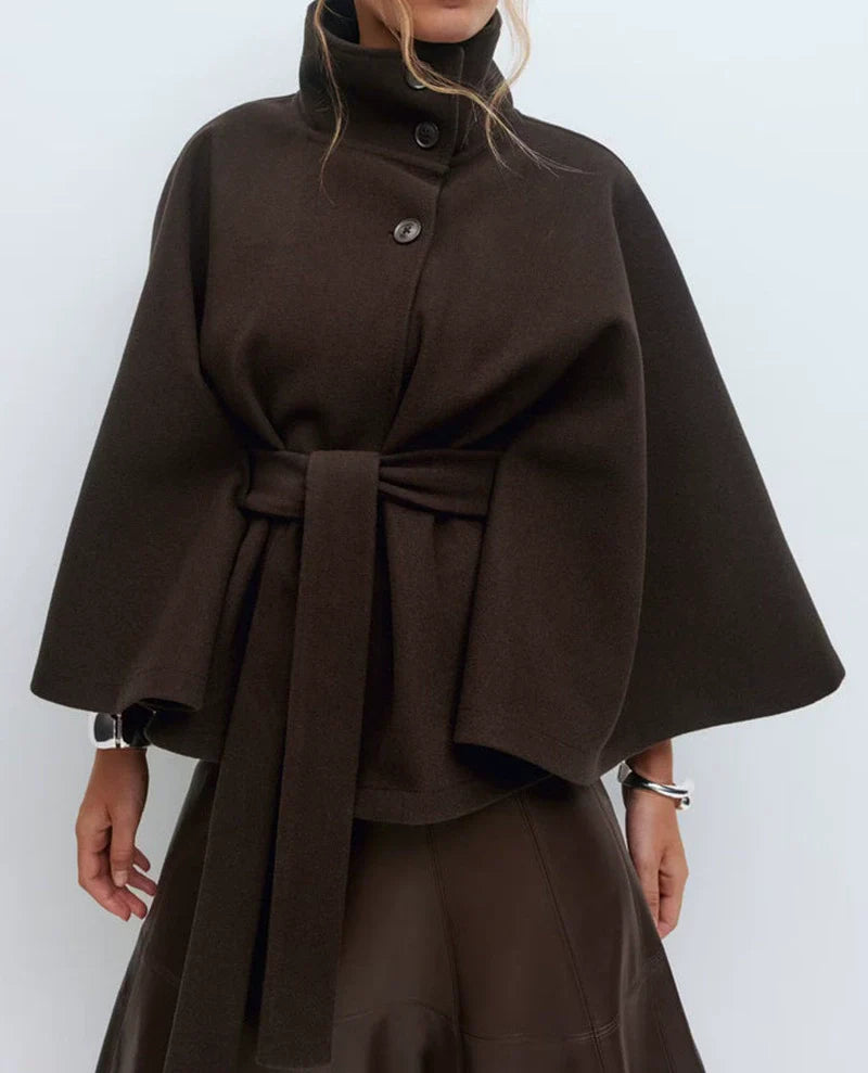 Warm Wool Oversized Cape Coat
