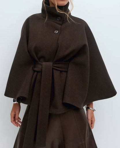 Warm Wool Oversized Cape Coat
