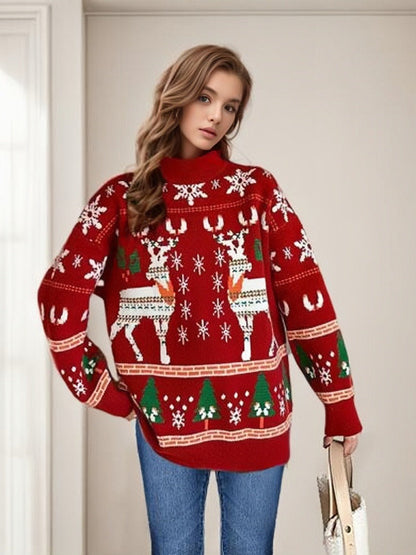 Cozy Holiday Crew Neck Sweater - Nocini