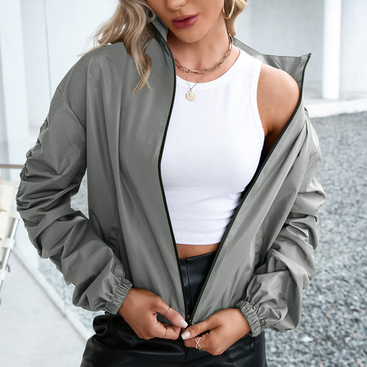 Waterproof Women's Lightweight Zip Jacket - Nocini