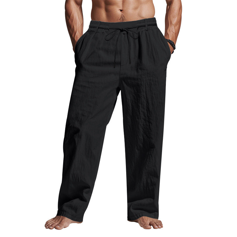 Comfortable Linen Pants for Men with Elastic Waist