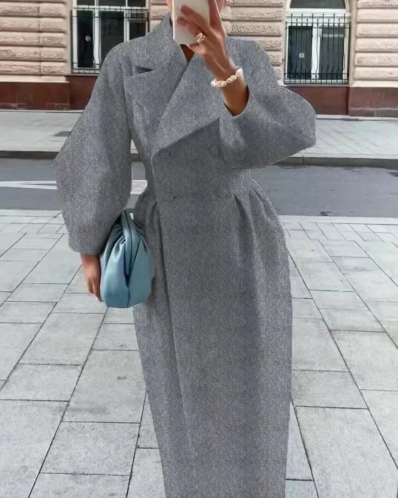 Classic Fit Women's Double Breasted Coat