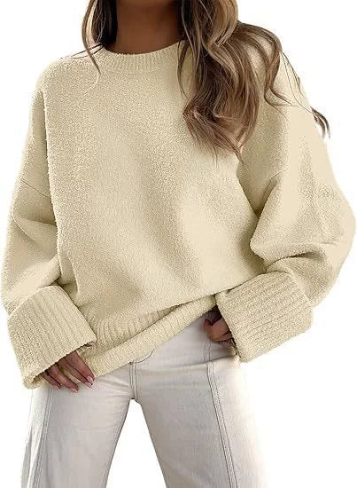Cozy Oversized Crew Neck Sweater