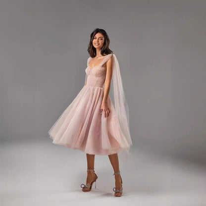 Semi Sheer Backless A Line Women Dress - Nocini
