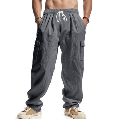 Comfortable Men's Cargo Pants Loose Fit Cotton