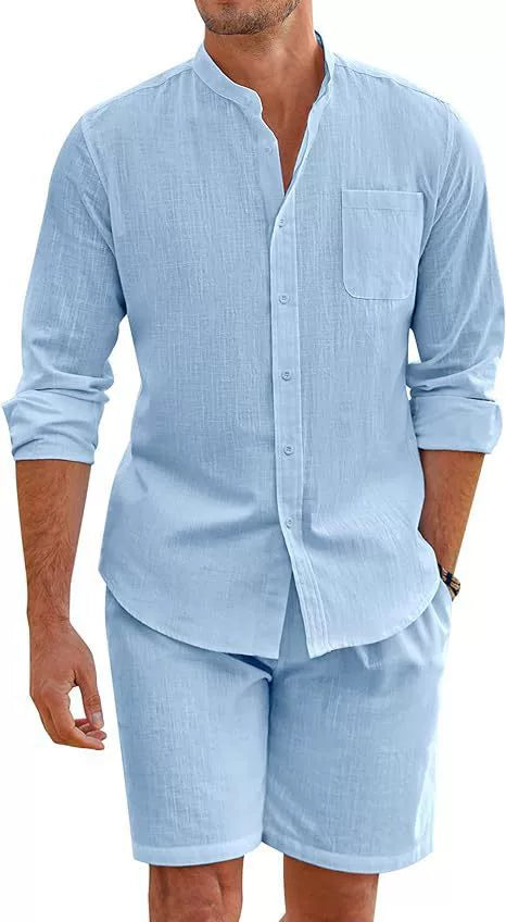 Casual Summer Shirt and Shorts Set - Nocini