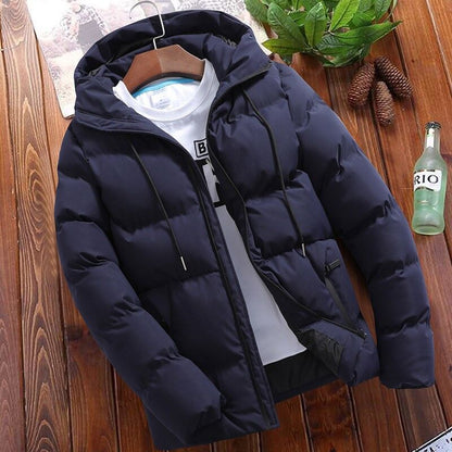 Casual Quilted Hoodie Jacket for Men
